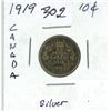 Image 1 : 1919 Silver Canada 10¢