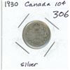 Image 1 : 1930 Silver Canada 10¢