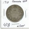 Image 1 : 1918 Canada Silver 50¢
