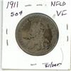 Image 2 : 1911 NFLD Silver 50¢