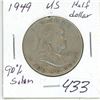 Image 1 : 1949 USA 90% Silver Half-dollar