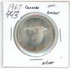 Image 1 : 1967 Canada Silver Dollar