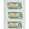 Image 1 : Lot of 3 Consecutive UNC 1973 Canada $1, Crow/Bouey, AMY 7059241-9243