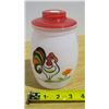 Image 1 : rooster cookie jar  6 inches high
