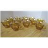 Image 5 : Carnival glass punch bowl and cups 1960's