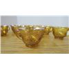 Image 6 : Carnival glass punch bowl and cups 1960's