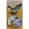 Image 1 : Duck plate and ornament 1950's