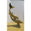 Image 1 : Brass 2 Dophins 16" high