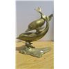 Image 3 : Brass 2 Dophins 16" high