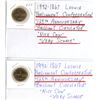 Image 1 : Set of 2 1867-1992 Loonies (Parliament Confederation 125 Anniversary) brilliant-circulated