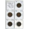 Image 1 : Complete Set of Canadian World War I Large Cents: Includes 1914, 1915, 1916, 1917 & 1918. Coins grad
