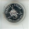 Image 1 : 1975 Calgary Centennial Silver Dollar. Specimen. Popular cowboy on bucking bronco. Housed in its ori