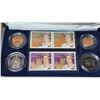 Image 3 : 1953 – 2003 Queen Elizabeth II Coronation Stamp & Coin Set. 4 Stamps & 4 Coins. Housed in its origin