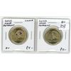 Image 1 : Lot of 2 2022 Oscar Peterson Loonies. Includes Coloured & Regular. BU from an original roll.