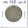 Image 1 : 1916 Silver 50 Cents. World War I issue. Mintage of 459,070. VG-8.