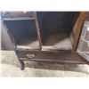 Image 2 : oak lions paw sideboard w/ bevelled mirror