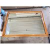 Image 2 : Heavy wooden dresser mirror 41 3/4"w x 29 3/4"h