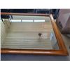 Image 4 : Heavy wooden dresser mirror 41 3/4"w x 29 3/4"h