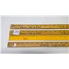 Image 2 : Lot of Vintage Yardstick rulers