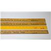 Image 4 : Lot of Vintage Yardstick rulers