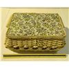 Image 1 : Brocade Sewing Basket