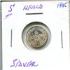 Image 1 : 1945 NFLD $0.05 Coin; silver