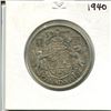 Image 1 : 1940 CDN $0.50 coin