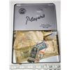 Image 1 : "Players" tin, filled with international stamps - assorted. Some damaged