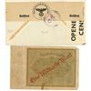 Image 2 : Vintage 1940s NY bank envelope-Swastika stamped & German 1000 Mark bill