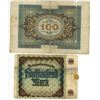 Image 2 : Vintage 1922 German 5000 Marks bill & 1920 German 100 Mark bill
