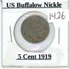 Image 1 : USA Buffalo nickel - 5 cent 1919
