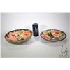 Image 1 : Two pieces of Moorcroft Coral Hibiscus glazed pottery including 10 1/4" diameter center bowl and a 9