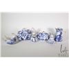 Image 1 : Royal Crown Derby "Mikado" teapot, lidded sugar, cream, hot water jug and a set of shakers. Note: No
