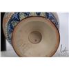 Image 2 : Antique Doulton Slater glazed stoneware and handpainted baluster vase, with incised number 4461, 12"