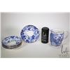 Image 1 : Six Royal Crown Derby "Mikado" shallow dessert bowls and a milk jug 5 1/2". Note: Not available for 