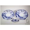 Image 1 : Two Royal Crown Derby "Mikado" 13" platters plus a sauce boat and drip tray. Note: Not available for
