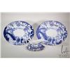 Image 1 : Two Royal Crown Derby "Mikado" 13" platters plus a sauce boat and drip tray. Note: Not available for
