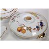 Image 2 : Selection of Royal Worcester Evesham Gold serving pieces including two round shallow casseroles with