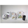 Image 1 : Selection of Royal Worcester Evesham Gold including graduated canister set and a juice pitcher. Note