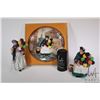 Image 1 : Two Royal Doulton figurines including Biddy Penny Farthing HN1843, The Balloon Seller HN1315 and Roy