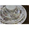 Image 2 : Large selection of Wedgwood "Lichfield" bone china dinnerware including twelve each of dinner plates