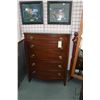 Image 2 : Quality Regency style mahogany bedroom suite including five drawer high boy, eight drawer dresser an
