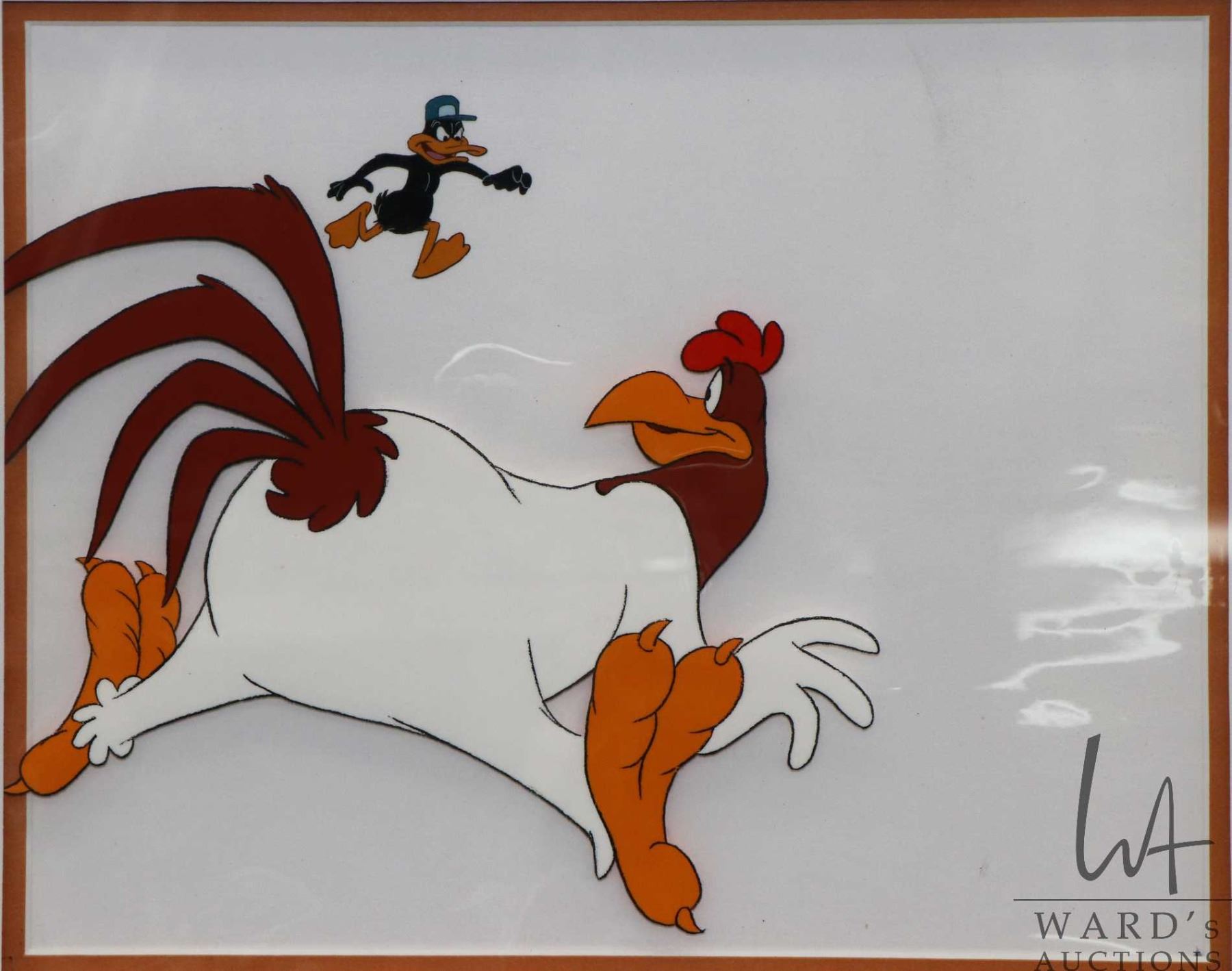 Foghorn Leghorn And Daffy Duck Original Production Cell Including The Foghorn leghorn and daffy duck original production cell including the