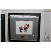 Image 1 : Yosemite Sam and Elmer Fudd production cell with The Art of Animation Galleries COA, overall dimensi
