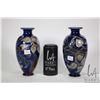 Image 1 : Pair of Royal Doulton glazed stoneware vases, 8" in height and both with artists initial FAB 706 and