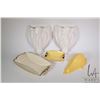 Image 1 : Pair of Sylvac wall pockets, a Royal Winton wall pocket and two Royal Winton trays