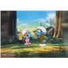 Image 2 : Smurfs hand painted production cel overall dimensions 18 1/2"X 16" overall dimensions including fram