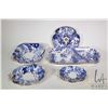 Image 1 : Selection of Royal Crown Derby "Mikado" bone china including two long 12" trays, divided dish, foote