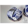 Image 2 : Royal Crown Derby "Mikado" bone china tea service including tea pot, cream, lidded sugar and eight s