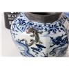 Image 2 : Three pieces of Oriental blue and white pottery including 12" charger, dragon motif bowl with applie
